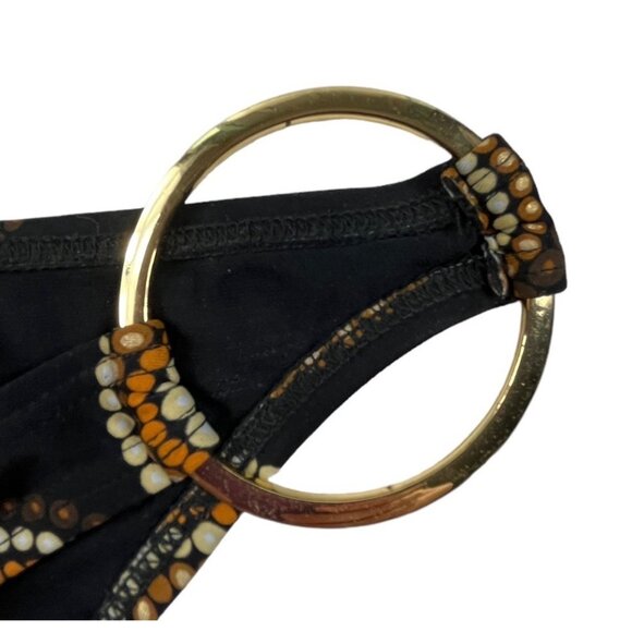 L*SPACE Geometric Print 2 Piece Bikini Swimsuit Boho Retro 70s Look Size Small - Picture 6 of 14